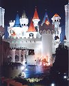 Excalibur front entrance and moat